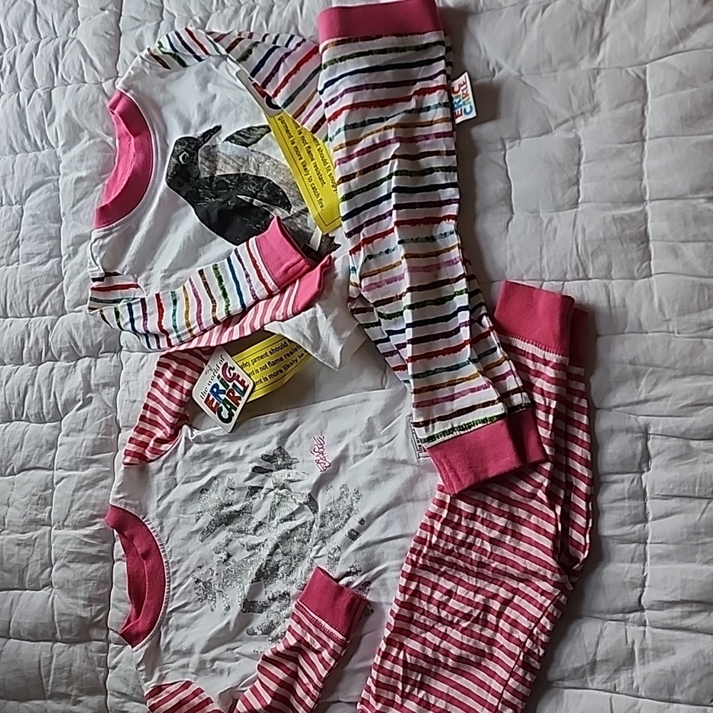 NWT 2 pairs pajamas size 12 months